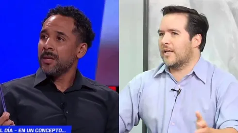 Ex jugador y periodista tuvieron áspero debate.