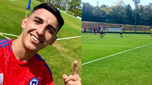Lautaro Millán celebró su primer tanto con la camiseta de La Roja.