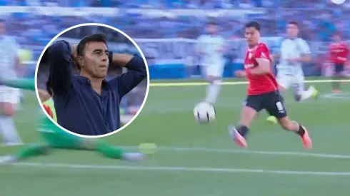 Pablo Galdames erró un gol que iba a pasar a la historia en Independiente. (Foto: Captura)