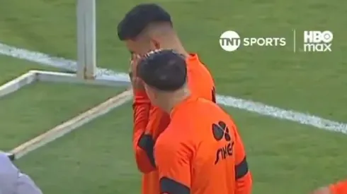 El jugador loíno sufrió una lesión justo en el calentamiento. (Foto: captura)