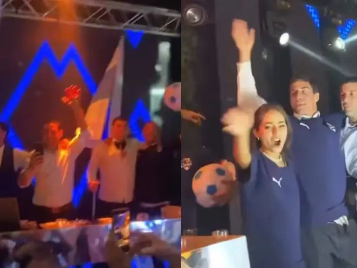 Es viral: Jugadores de la UC cantan el himno en pleno matrimonio de Nacho Saavedra