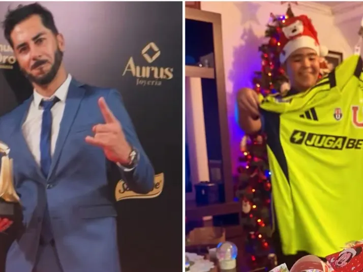 El regalo azul de Navidad de Herrera que emociona a su hijo