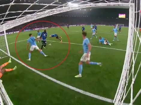 Viral: increíble gol sacó Lukaku dentro del área para salvar al City en la final