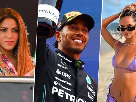 Pillan a Lewis Hamilton con joven modelo brasileña... ¿Y Shakira?