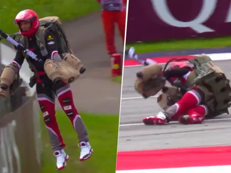 Show de 'hombre volador' en la F1 terminó en accidente