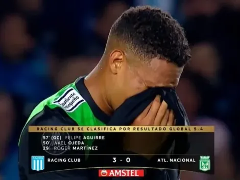 El conmovedor llanto de los jugadores de Atlético Nacional, tras la eliminación