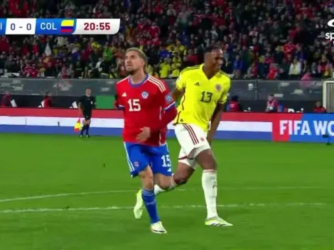 Así fue la triste lesión de Yerry Mina en el Chile vs. Colombia