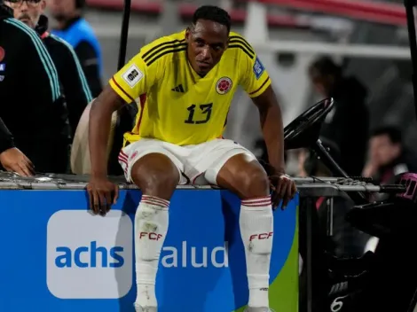 Así salió Yerry Mina del estadio, tras sufrir una nueva lesión con la Selección Colombia