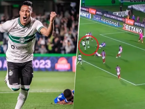 Así fue el primer gol de Sebastián Gómez con Coritiba
