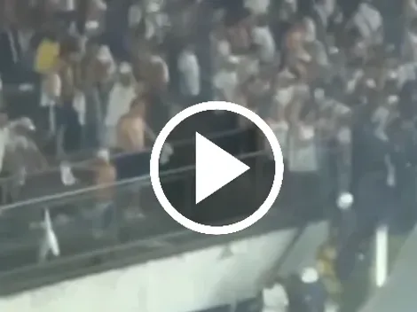 Impactante video desde las tribunas tras el descenso de Santos