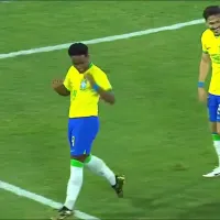 Endrick se vistió de Yerry Mina: el baile tras el gol que le hizo a Colombia
