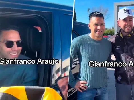 Video: gran detalle de Falcao con dos hinchas venezolanos en España