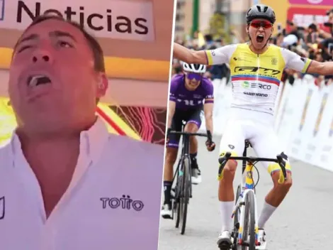 El relincho viral de Mario Sábato en pleno vivo en el Tour Colombia 2024