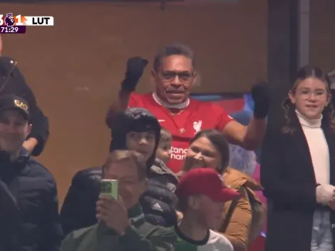 La hermosa celebración del papá de Luis Díaz tras el gol con Liverpool