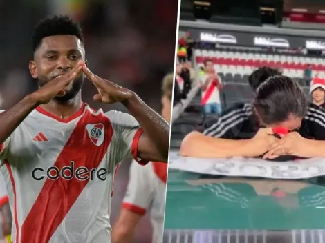 El bello gesto de Miguel Borja que hizo llorar a una hincha de River Plate