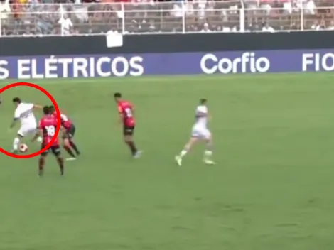 James Rodríguez recibió dura falta en la victoria del São Paulo 3-2 Ituano