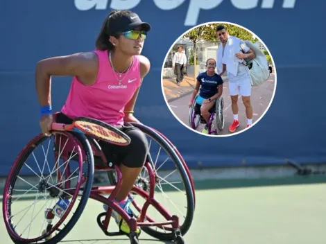 La colombiana que brilla en el tenis en silla de ruedas conoció a Djokovic