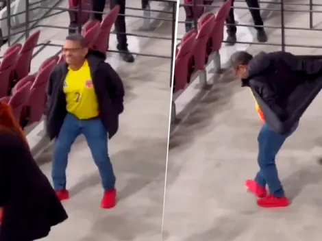 El baile viral del papá de Luis Díaz en el Estadio Olímpico de Londres