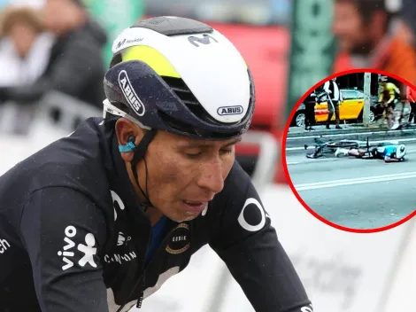 ¡Abandonó! La caída de Nairo Quintana en la Vuelta a Cataluña