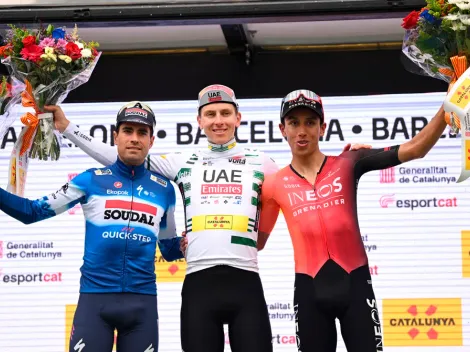 Egan Bernal se subió al podio de la Vuelta a Cataluña 2024
