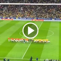 ¡Piel de gallina! Así sonó el himno en el Metropolitano en el partido de la Selección Colombia