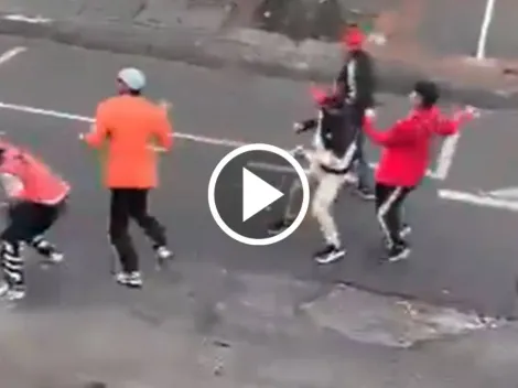 VIDEO | Violento enfrentamiento entre hinchas de Millonarios y Santa Fe
