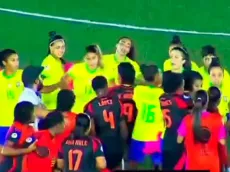 Video: pelea entre Brasil y Colombia en el Sudamericano femenino