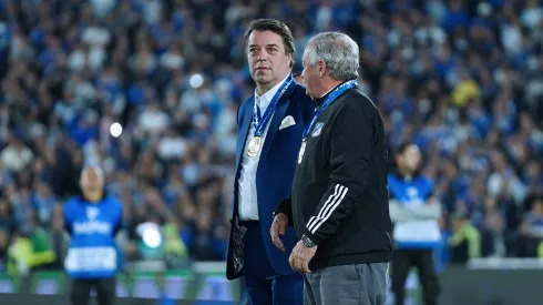 Gustavo Serpa y Enrique Camacho fueron defendidos en un artículo de prensa ante protestas de hinchas de Millonarios Photo: VizzorImage / Leonardo Castañeda.