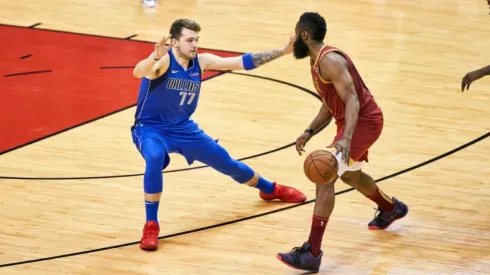 Luka Doncic & James Harden. (Getty)