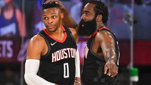 Westbrook and Harden combined for 60 points. (Getty)