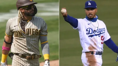 Fernando Tatís jr (left) and Mookie Betts. (Getty)