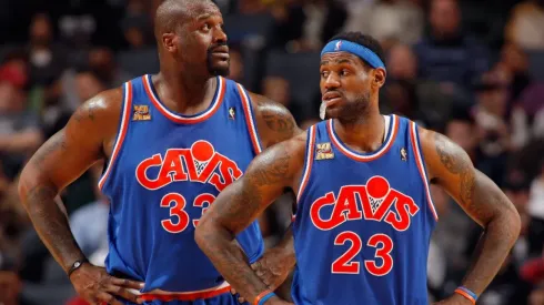 Shaq joined LeBron and the Cavs for one year. (Getty)
