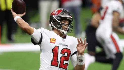 Brady had a subpar debut with the Buccaneers. (Getty)