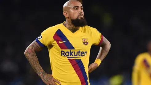 Arturo Vidal during action for Barcelona. (Getty)