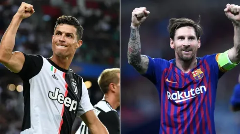 Cristiano Ronaldo of Juventus (left) and Lionel Messi of Barcelona (right). (Getty)