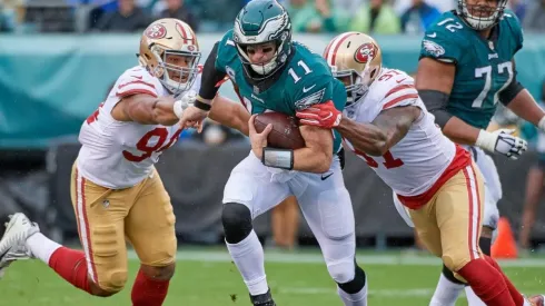 Carson Wentz is being heavily questioned. (Getty)