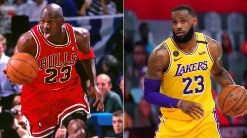 LeBron once said that he was chasing Michael Jordan's ghost. (Getty)