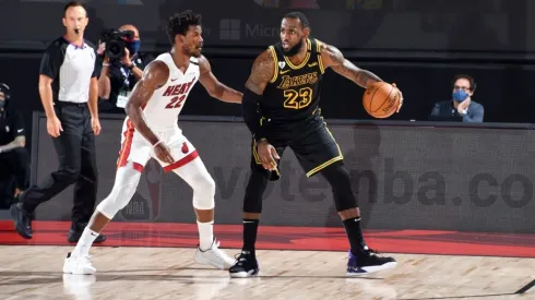 Jimmy Butler and LeBron James have been incredible in the NBA Finals. (Getty)