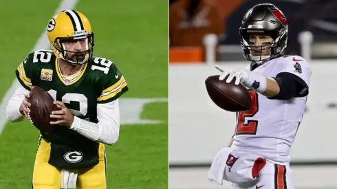 Aaron Rodgers and Tom Brady will face off for the third time ever. (Getty)