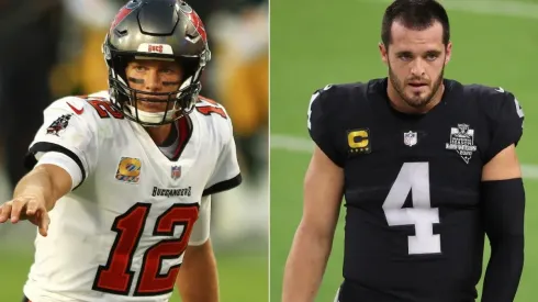 Tom Brady (left) & Derek Carr. (Getty)