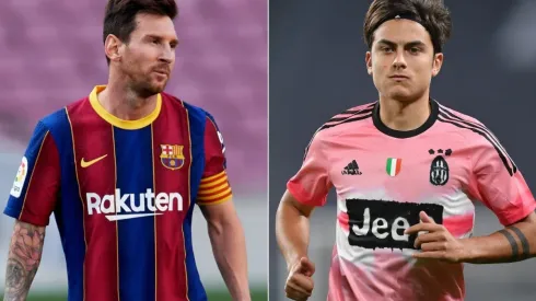Lionel Messi (left) and Paulo Dybala. (Getty)