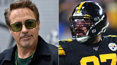 Robert Downey Jr (left) and Cam Heyward. (Getty)