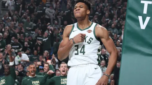 Giannis can sign a max contract extension. (Getty)