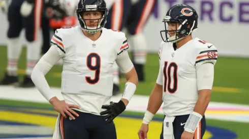 Nick Foles & Mitch Trubisky. (Getty)