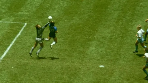 The Hand of God goal by Diego Maradona in the 1986 World Cup.