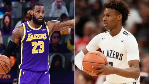 LeBron wants to play with his son Bronny. (Getty)