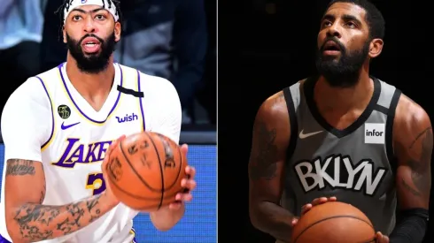 Anthony Davis (left) & Kyrie Irving. (Getty)