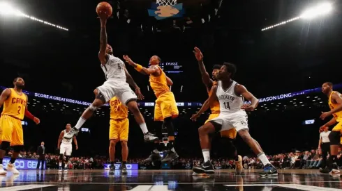 Sean Kilpatrick of the Brooklyn Nets shoots against the Cleveland Cavaliers. (Getty)