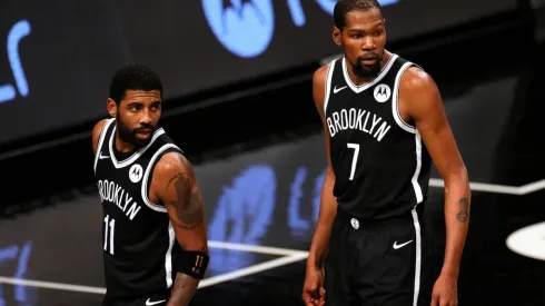Kyrie Irving & Kevin Durant. (Getty)