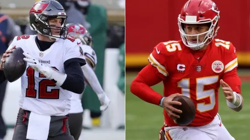 Tom Brady and Patrick Mahomes (Getty)